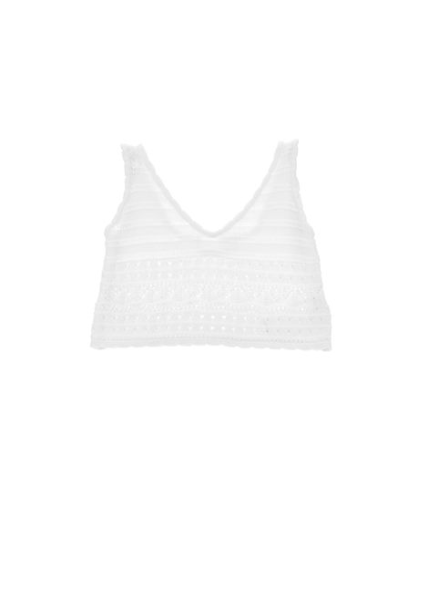 Top in filo ricamato ERMANNO SCERVINO JUNIOR | Z9G305 70850099